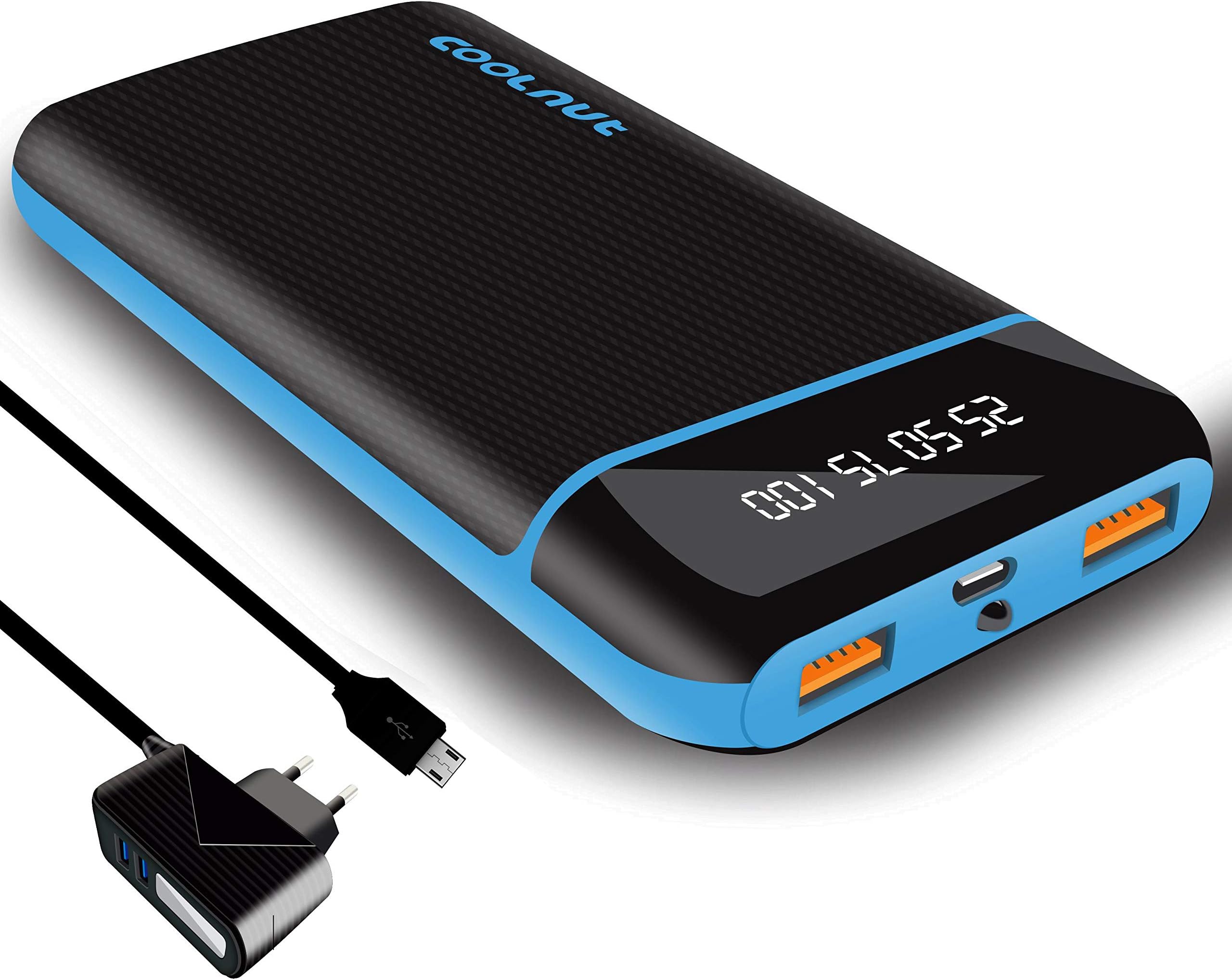 Coolnut 20000 mAh QC (Quick Charge 3.0) Fast Charging Power Bank with 18W for iPhone, Samsung, One Plus and All…
