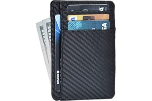 Oak Leathers Leather Slim Minimalist Wallet for Men & Women RFID Front Pocket Leather Card Holder Wallets