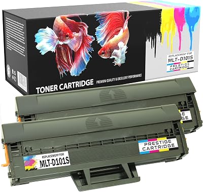 PRESTIGE CARTRIDGE 2x MLT-D101S Black Toner for Samsung ML-2165 SCX-3405 SF-760