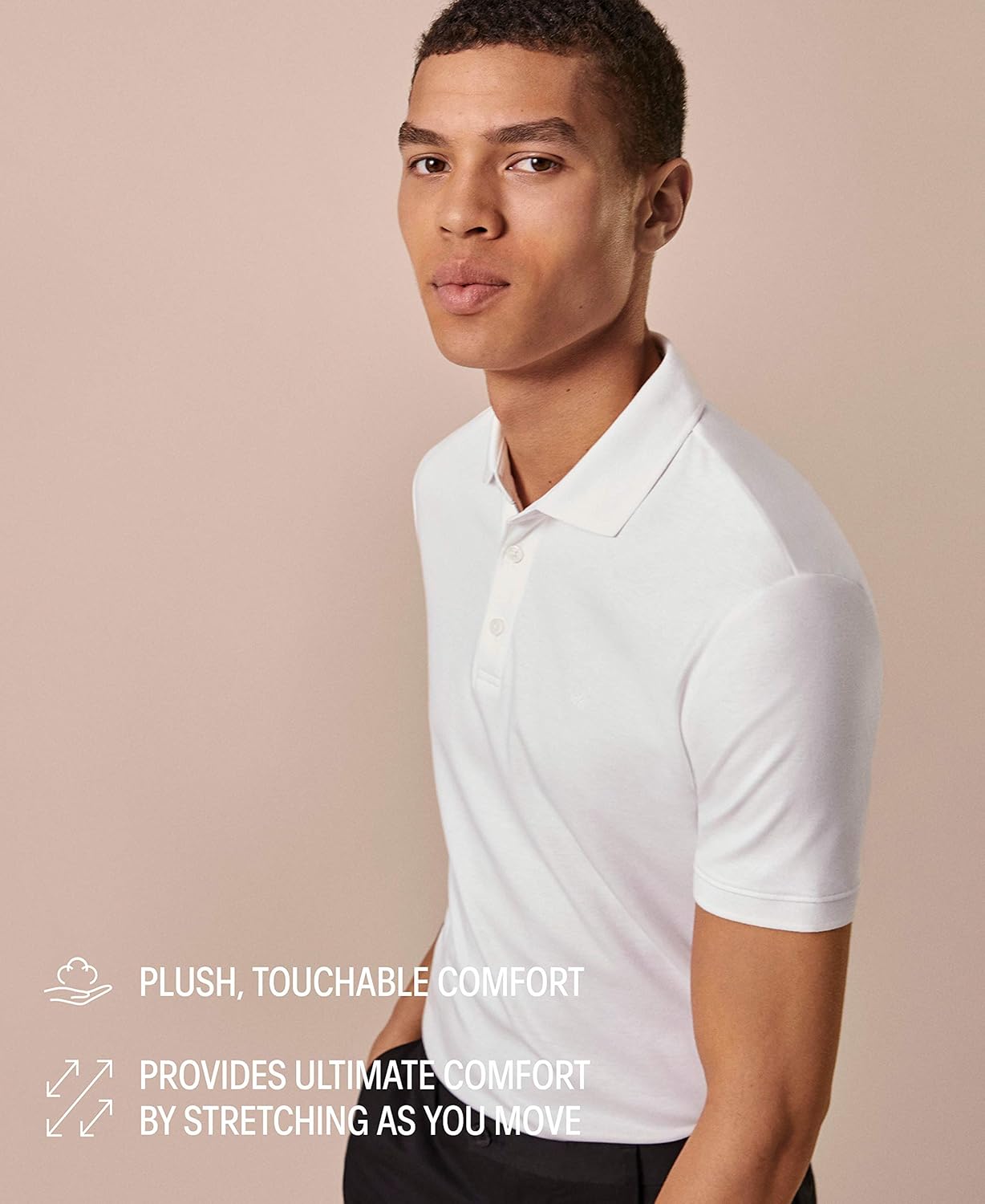 Calvin Klein Men's Liquid Touch Polo Solid with Uv Protection at  Men’s Clothing store