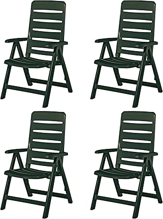 Amazon De Kettler 4 Nizza Gartenstuhle Sessel Gartenmobel Klappsessel In Grun