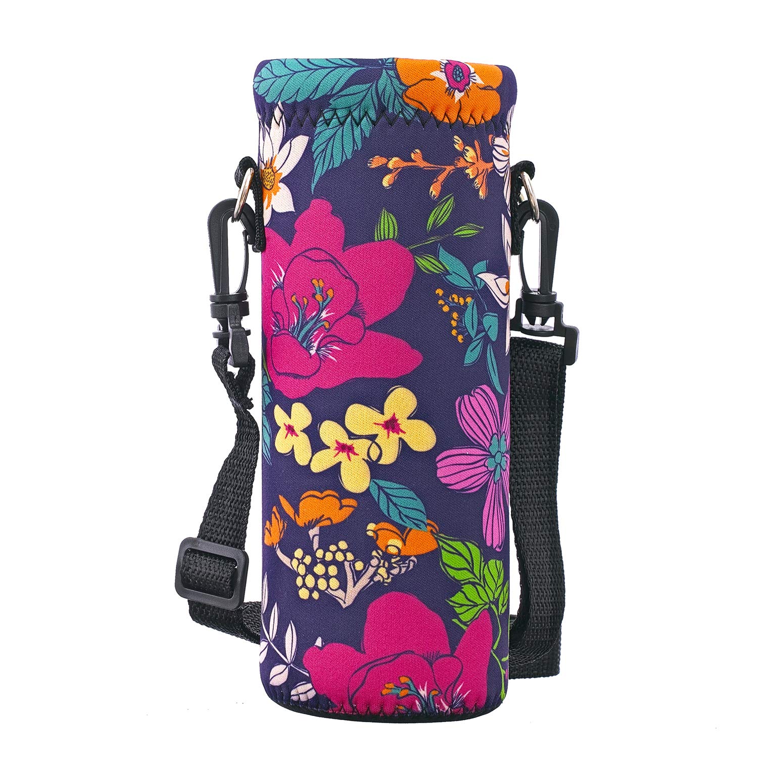 AUPET Water Bottle Bag Carrier,24oz/32oz Insulated Neoprene bottle Sling Holder Case Pouch Cover for 1000ML/750ML Bottles with Shoulder Strap for Girls Boys Adults