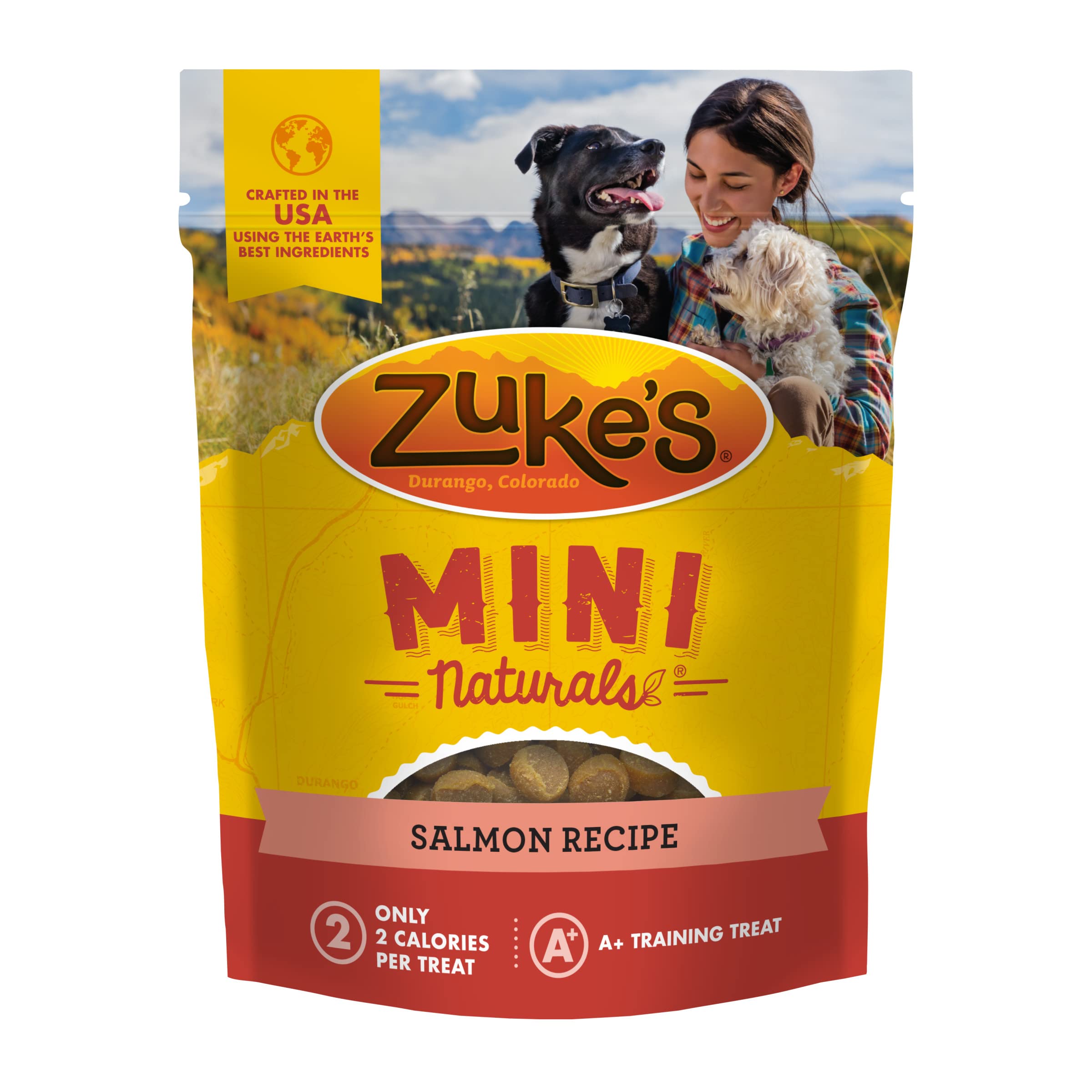 Zuke’s Mini Naturals Dog Training Treats for Dogs, Pet Treats made with Real Salmon, 16 oz. Resealable Pouch - 16 oz. Bag