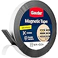 GAUDER Magnetic Tape Self Adhesive (0.6 Inch x 10 Feet) | Magnetic Strips with Adhesive Backing | Magnet Roll