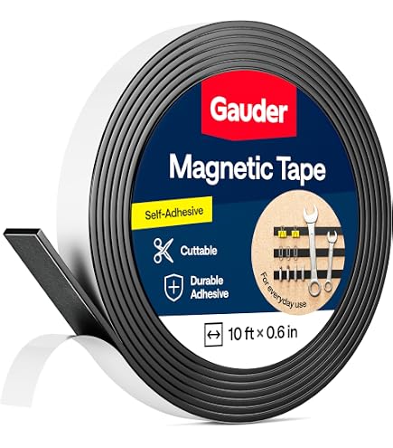 Bande Magnétique Néodyme Flexible - 1m Long - Auto-Adhésive 3M - Tenue Jusqu'à 400g