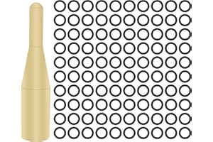 LeFeng 100 Pcs Dart Shaft O-Rings, Non-Slip Dart Shaft Rubber O Rings for Metal Shafts, Dart Accessories Kit(Black)