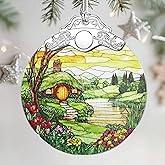 Christmas Ornaments: Stained Glass Ornament, Christmas Tree Ornament, Hanging Ornaments for Home Decor & Xmas Tree Decorations – Exquisite Holiday Decor,Gifts & Holiday Present - Hobbit House