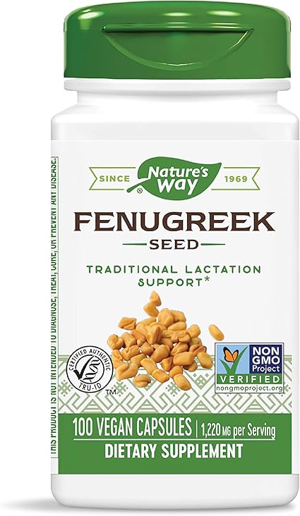 Amazon Com Nature S Way Fenugreek Seed Increases Breast Milk Production 100 Vegetarian Capsules Health Personal Care