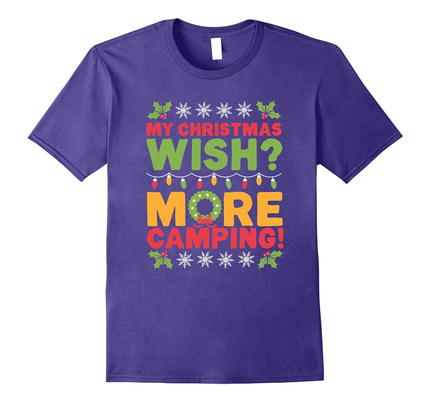 Camp Themed Christmas T-Shirt Funny Camping Gift-ANZ