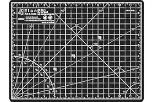 Elan Cutting Mat A4 Black & Taupe, Self Healing Cutting Mat 9x12 Inch, 5-Ply Craft Board Black, Hobby Board for Crafts 9x12 Inch