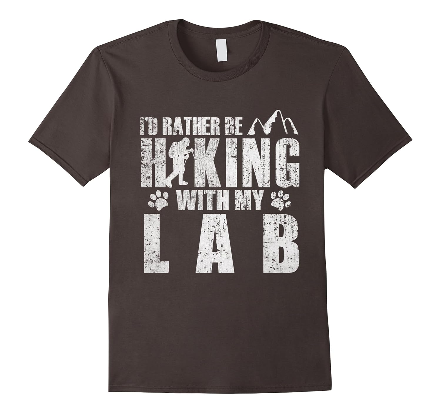 I'd Rather be Hiking with My Lab Animals T-Shirt-Rose