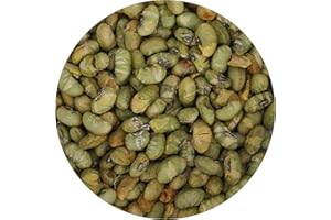 Roasted & Salted Edamame Beans Snack, 1 Pound Bulk Bag, Edamame Snack, Hampton Distribution