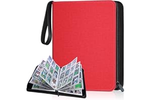 KITOYZ 900 Pockets Card Binder, Trading Card Album Display Holder, PU Cover Zip Binder for Cards, Durable Card Holder Album for YuGiOh, MTC, TCG, Game Cards & Sports Cards