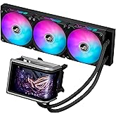ASUS ROG Ryuo IV ARGB 360mm AMD/Intel Gaming Liquid CPU Cooler | 360mm AIO, curved 6.67" AMOLED display, Asetek Gen8 V2 pump, daisy-chained ARGB fans, Intel LGA1851/1700 &amp; AMD AM5/AM4