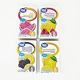 Great Value Low Calorie Sugar-Free Drink Mixes Variety Fruit Flavor (Lemonade Variety, 4-Pack)