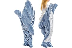 LMAZG Shark Blanket, Shark Blanket Adult Hoodie, Wearable Shark Blanket