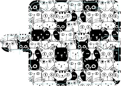 Amazon Iphone Ipod Touch 6 Android 用手帳型ケース 猫の詰め合わせ 安い 激安 ダマスクdamask モロッコタイルペイズリーバロックラグジュアリサイケデリックエスニックボタニカルトロピカルボヘミアントライバルモノクロ マーブル大理石幾何学ボヘミアンmarble 全