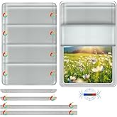 RV Door Window Shade Cover - Magnetic RV Blackout Window Cover with UV Protection and Privacy Features (25 * 16 in) Foldable 