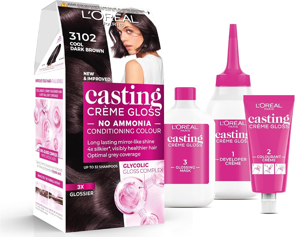 L'Oréal Paris Casting Crème Gloss 3102 Cool Dark Brown No Ammonia