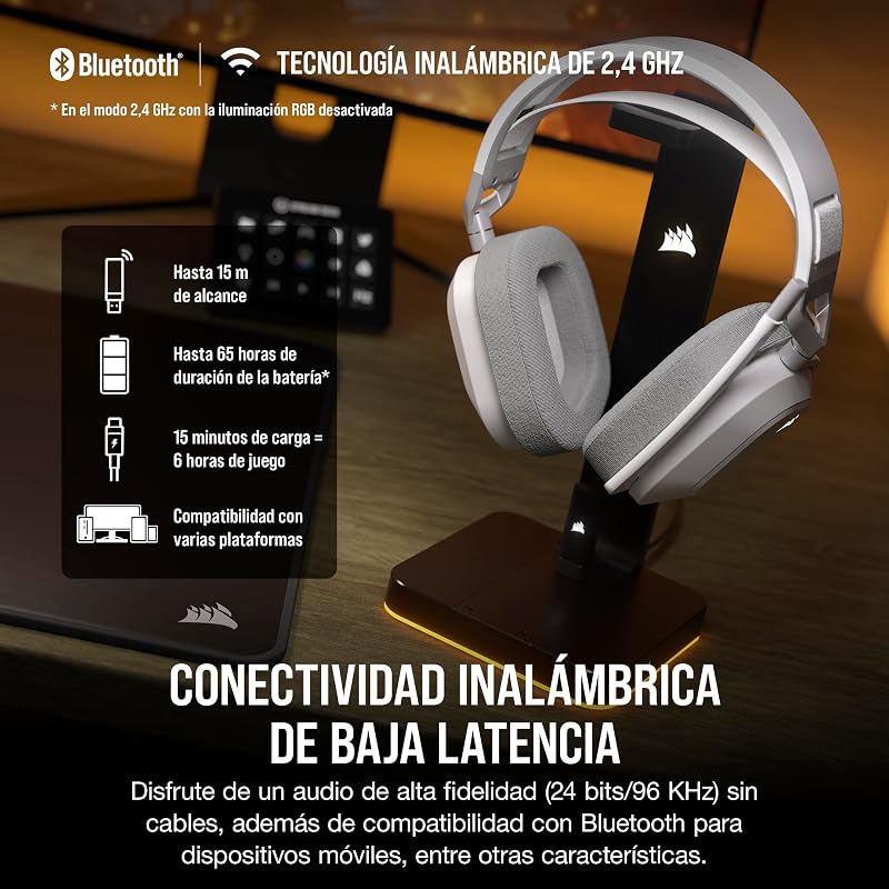 HS80 MAX Wireless Auriculares para Juegos – Blanco