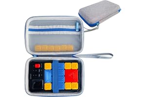 JCHPINE Hard Carrying Case for GiiKER Super Slide Brain Games, Protective Storage Holder for GiiKER Brain Teaser Puzzles Interactive Handheld Game Console Accessories (Blue Case Only)