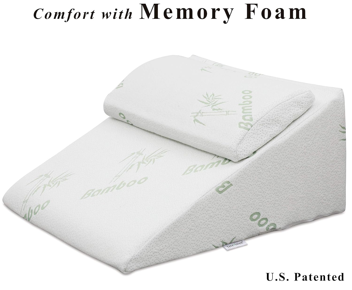 InteVision Foam Bed Wedge Pillow (25″ x 24″ x 12 ...