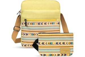 Kemy's Small Canvas Crossbody Bag for Teen Girls, Lightweight Messenger Shoulder Bags Cross Body Purse for Girls and Women