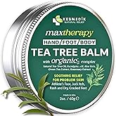 KESMEDIK Tea Tree Oil Balm for Skin, Soothes Itching, Rashes & Dry Skin, Antifungal Defense for Athlete’s Foot, Jock Itch, Chafing, Bug Bites & Eczema, Natural, Effective & Safe for All Ages