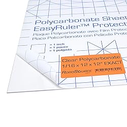 Polycarbonate Clear Plastic Sheet 12" X 12" X