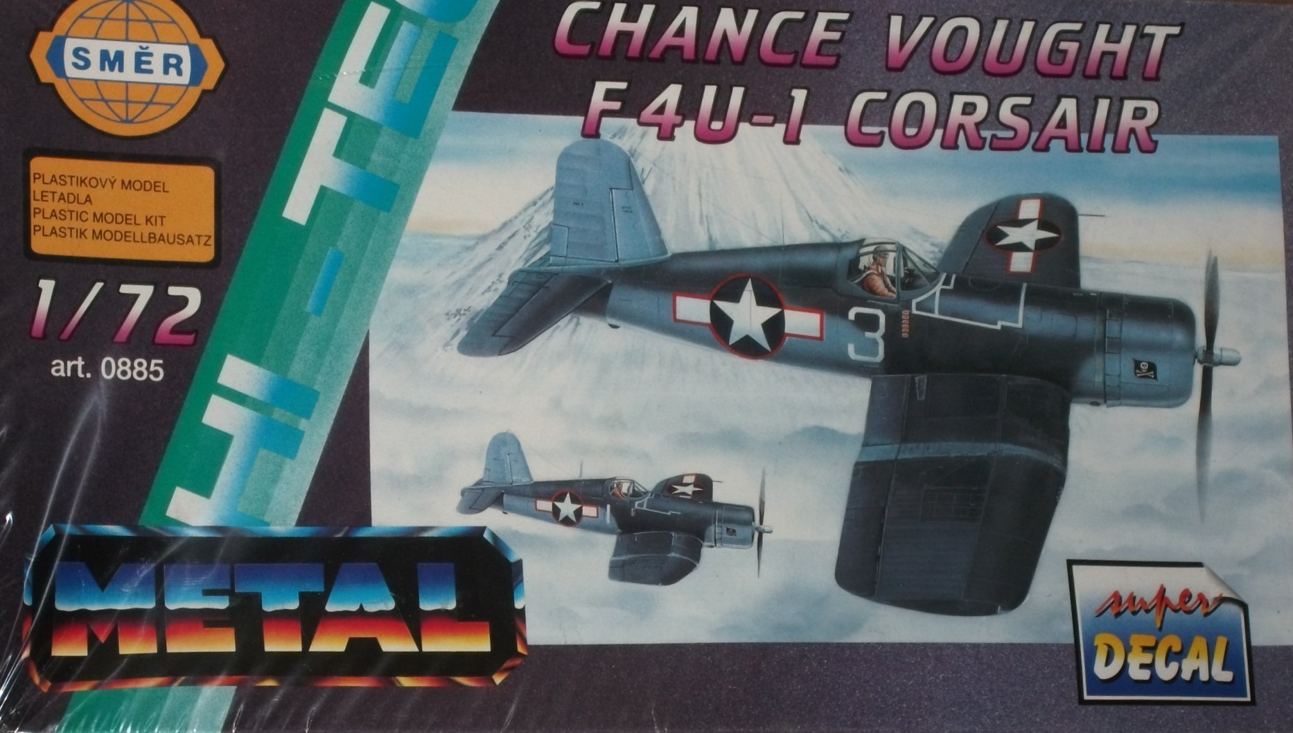 Smer 885 Vought F4U-1 Corsair 1:72 Plastic Kit