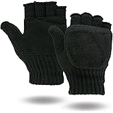 Illinois Glove Company 360 Rag Wool Glomitt Flip Mitten 3M Thinsulate Lined Tan