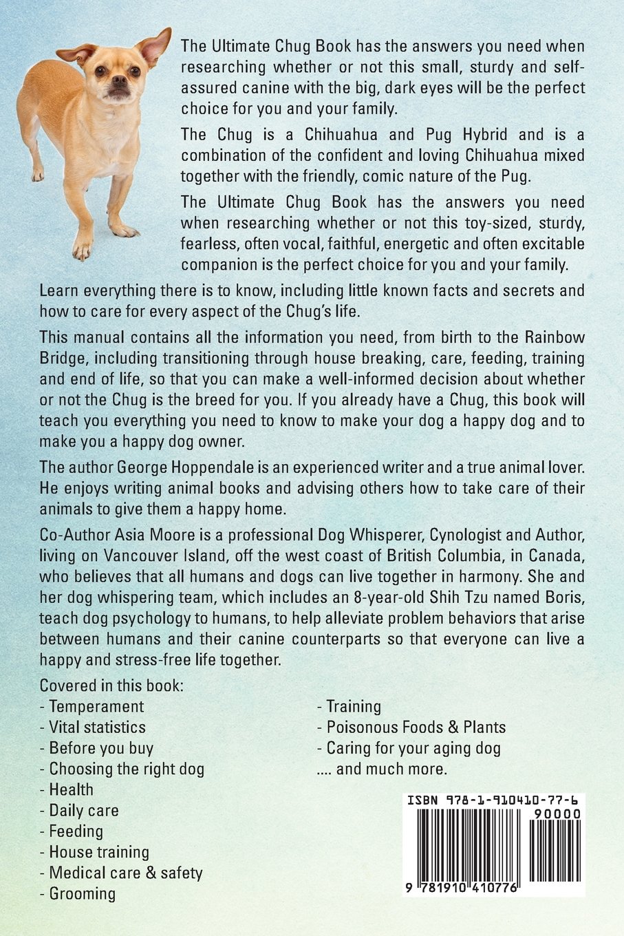 Chugs. Ultimate Chug Book. Complete manual for care, costs, feeding,  grooming, health and training your Chug dog.: George Hoppendale, Asia  Moore: ...