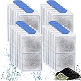 driamor 24 Pack PF-S Filter Cartridges Compatible with PF10 Power Filters, Small Fish Tank Filters Cartridge Replacement with Zeolite