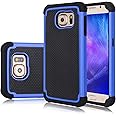 Galaxy S6 Edge Case, Jeylly(TM) [Shock Proof] Scratch Absorbing Hybrid Rubber Plastic Impact Defender Rugged Slim Hard Case Cover Shell for Samsung Galaxy S6 Edge S VI Edge G925