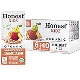 Honest Kids Strawberry Peachy Keen Cartons, 6 fl oz, 8 Pack, 5 Sets