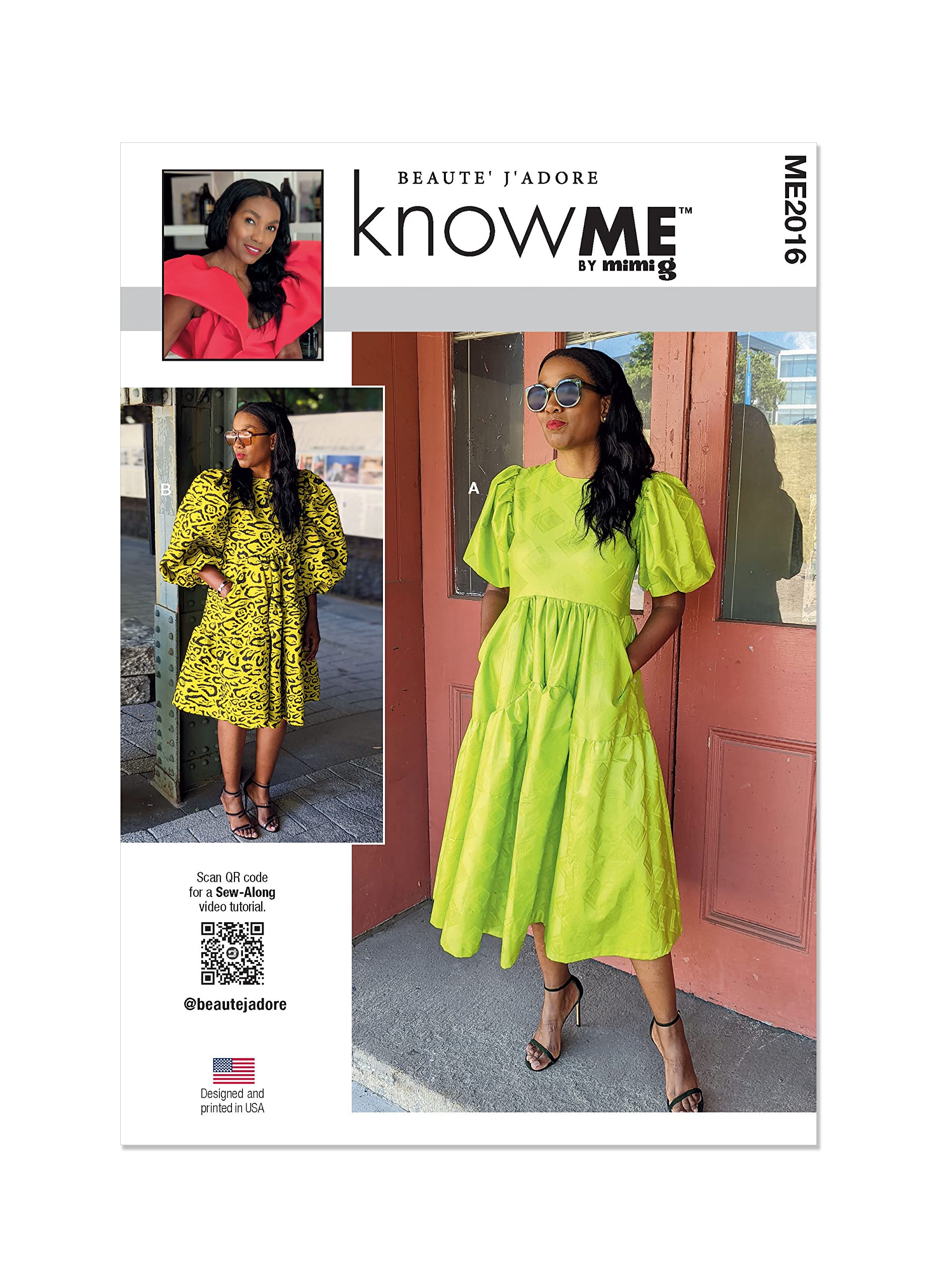 Know Me Sewing Pattern 2016 Women K5 (8-10-12-14-16)