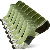 WANDER Men's Athletic Running Socks Ankle 7 Pairs Low Cut Cushion for Sport | Arch Compression Keeps Socks From Slipping,Deep Heel Pocket Prevents Blisters,Mesh Breathable,Reinforced Heel &amp; Toe