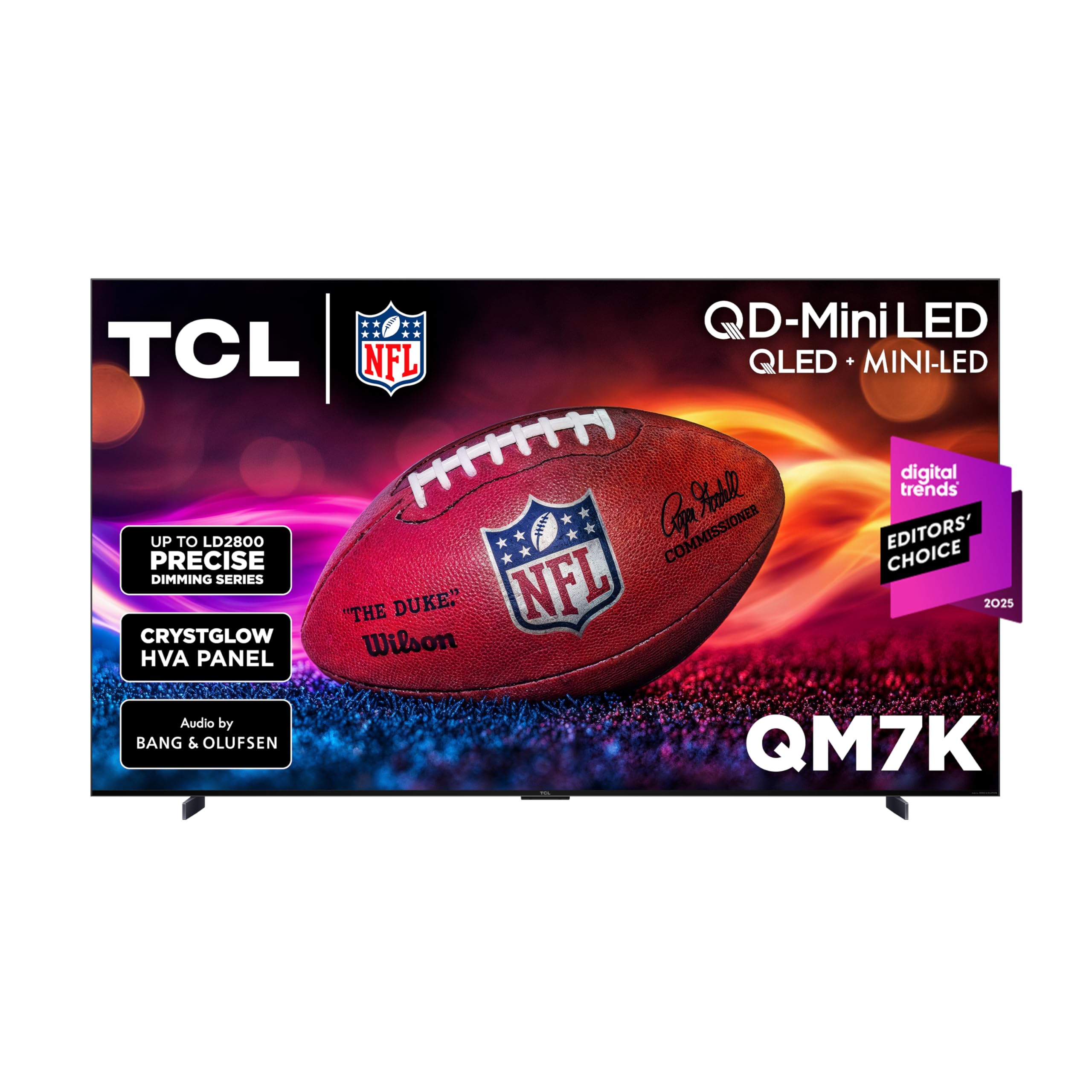 Photo 1 of TCL 98 Inch Class QM7K Series | Mini LED QLED 4K HDR | 98QM7K, 2025 Model | 120HZ-144HZ Anti Reflective Screen Smart Google TV Dolby Atmos Onkyo Audio | Voice Remote Alexa Gaming Streaming Television