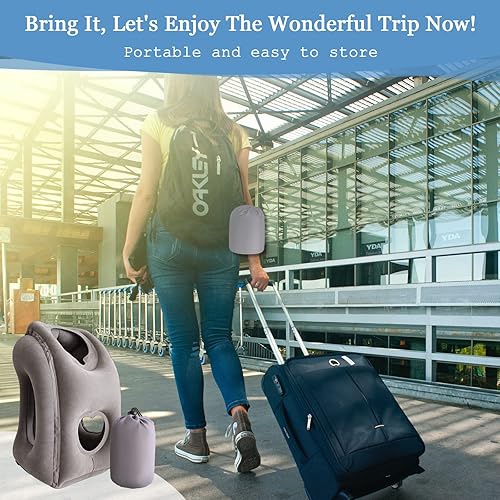 YEEPEC Inflatable Travel Pillows for Airplanes, Neck Support