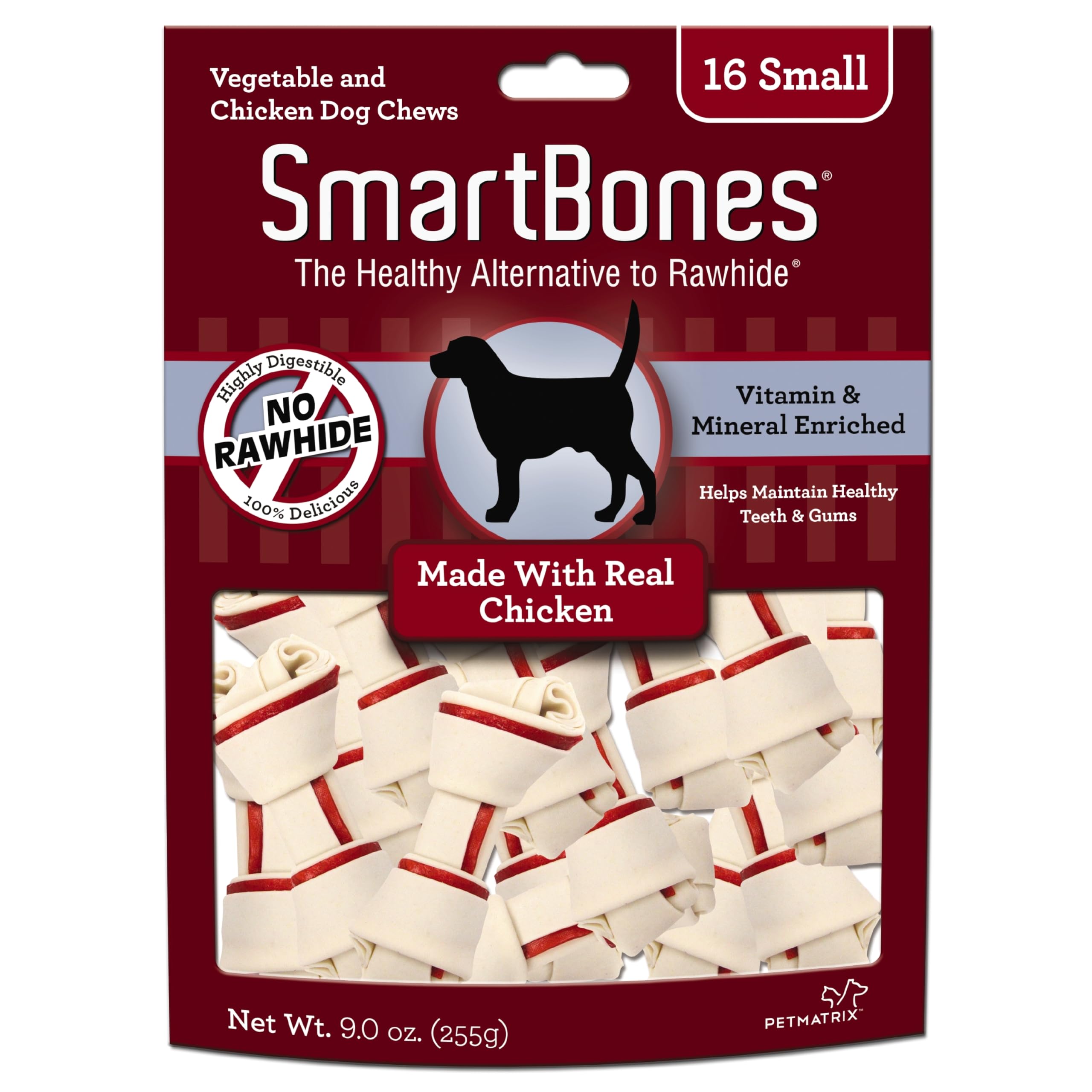 SmartBones Chicken Dog Chew, Mini, 16 pieces/pack