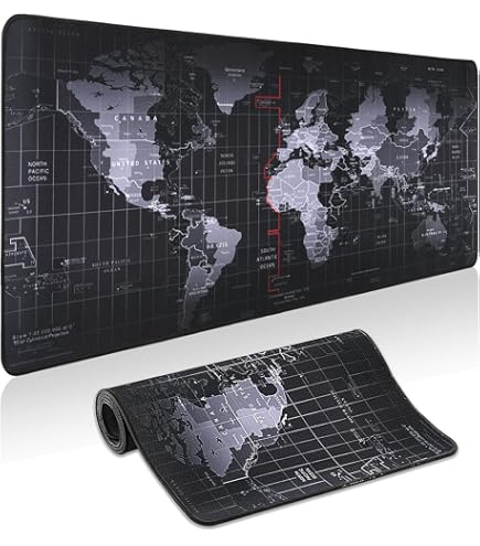 Amazon.com: HGWALP World Map Large Gaming Mouse Pad Extended XXL