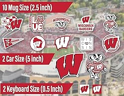 University of Wisconsin Stickers for