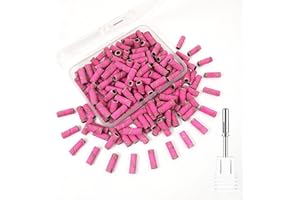 Nail Drill Bit, Corfulra Small Sanding Bands for Nail Drill with 3.1mm Mandrel Bit, 100pcs Newest 240 Fine Grit Nail File for Acrylic Nails Cuticle Prep Nails, Nail Accessories of Nail Tech Must Haves