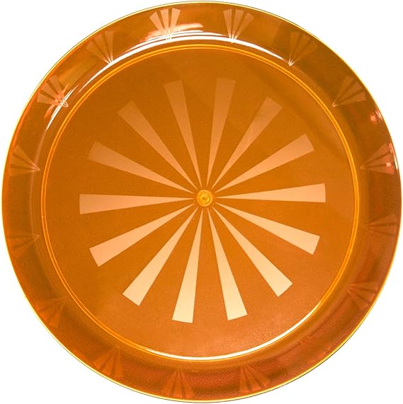 Party Essentials Hard Plastic 16Inch Round Serving Tray