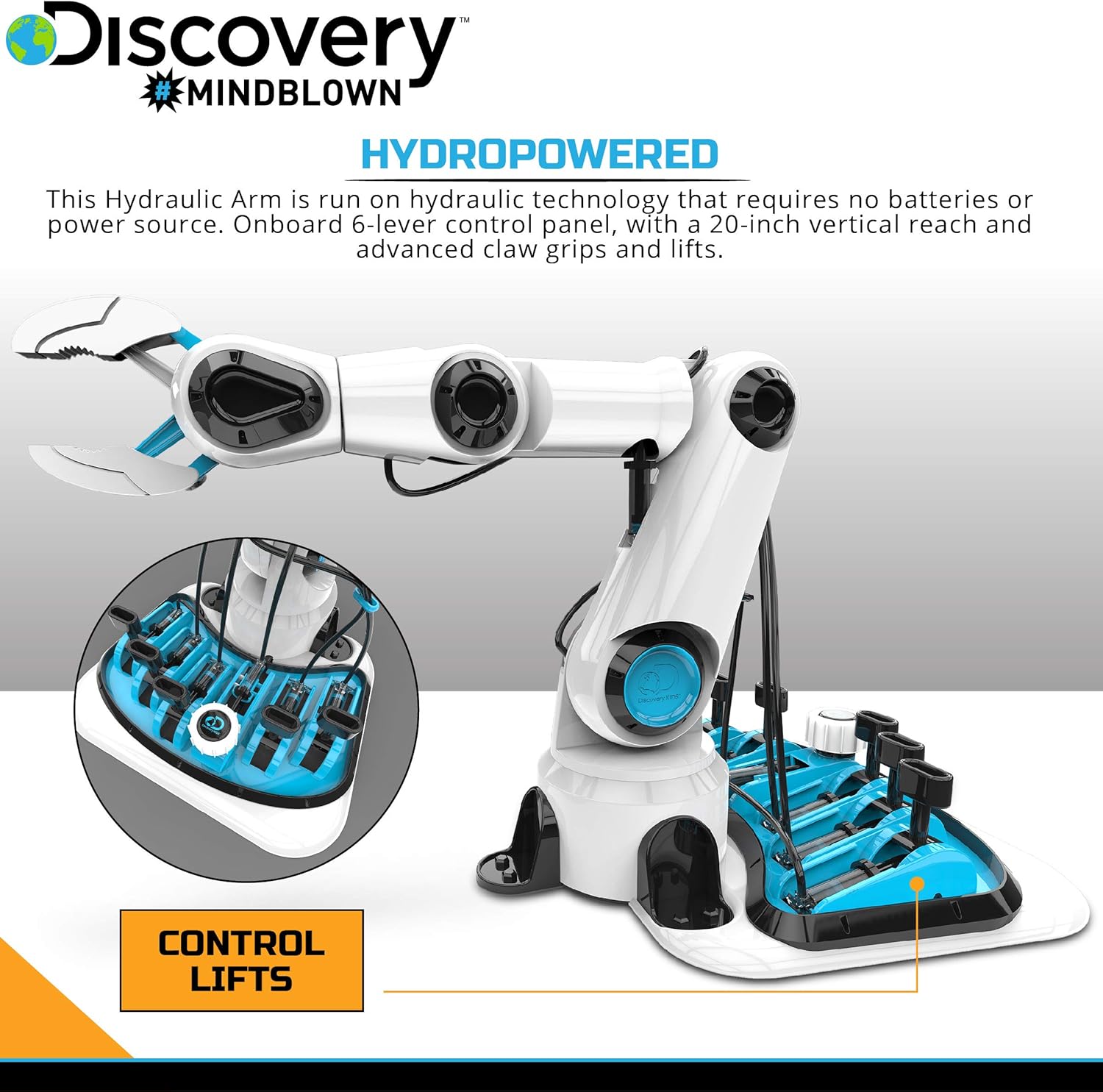hydraulic robot arm science discovery