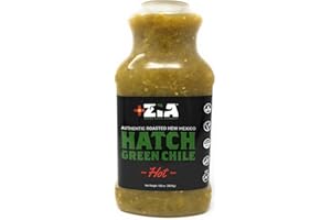 Original New Mexico Hatch Green Chile By Zia Green Chile Company - Delicious Flame-Roasted, Peeled & Diced Southwestern Certified Green Peppers For Salsas, Stews & More, Vegan & Gluten-Free - 128oz