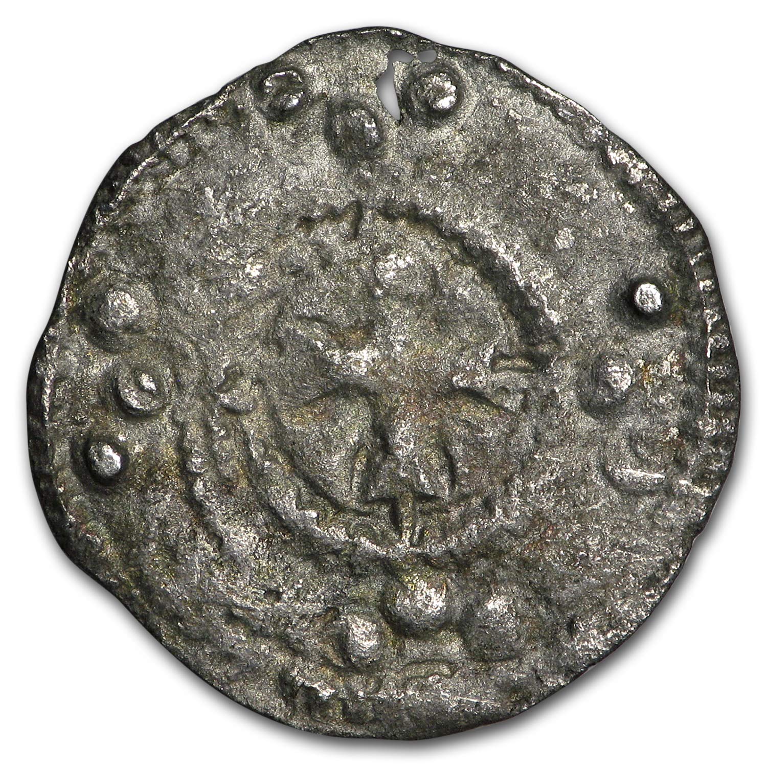 864 Fr 1161 Ad France County Of Auxerre Silver Denier - 
