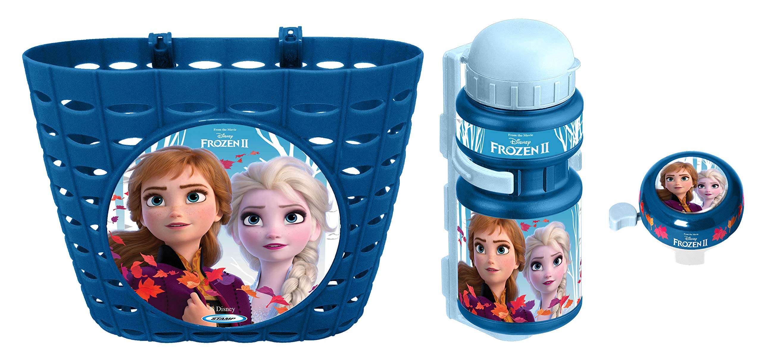 STAMP Girls' Basket + Bottle + Bell Frozen II Blue