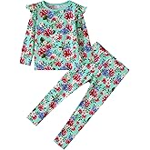 BambooBud Toddler Girl Pajama Set Infant Girls Long Sleeve Tops Leggings Clothes Sets 2 Piece Outfits 6M-6Y