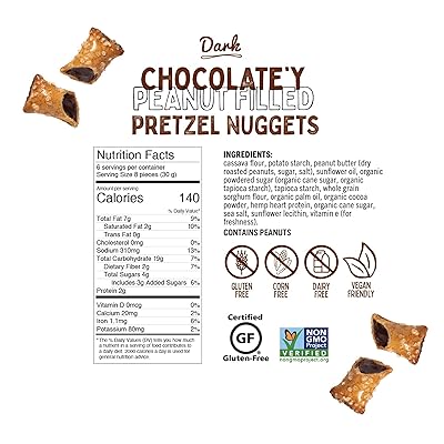 Buy Quinn Chocolate Y Peanut Butter Filled Pretzel Nuggets Gluten Free Non Gmo 6 5 Oz Bag 8 Count Online In Indonesia B07sr5xqqx